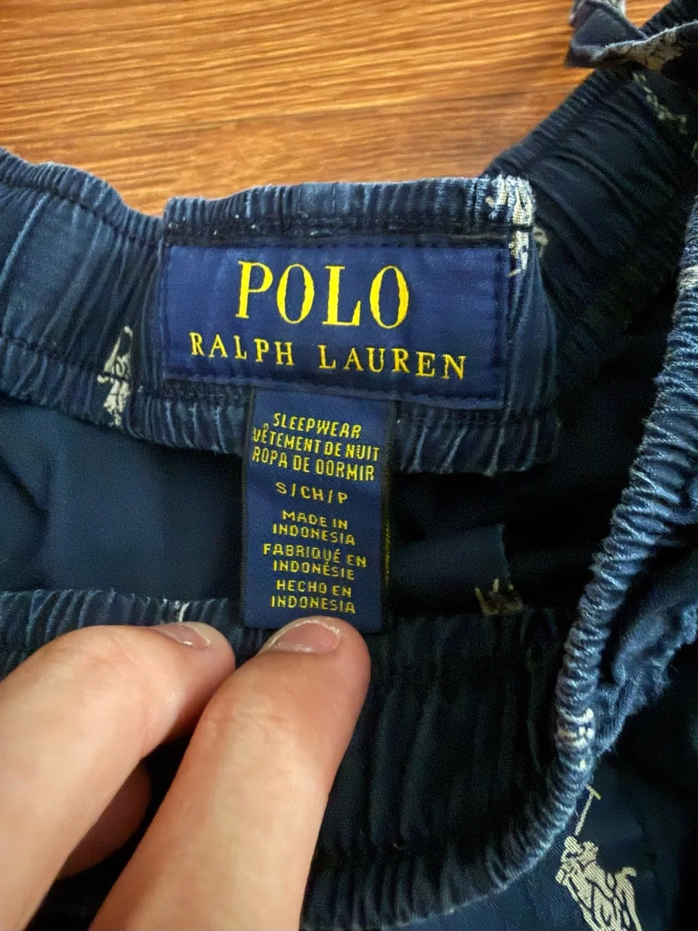 Polo by Ralph Lauren Navy Polo Pony Print Kids Pajama Bottoms